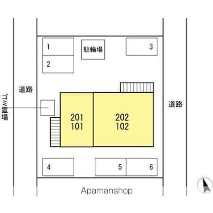 グレイスフルＫ[1K/30.2m2]の配置図
