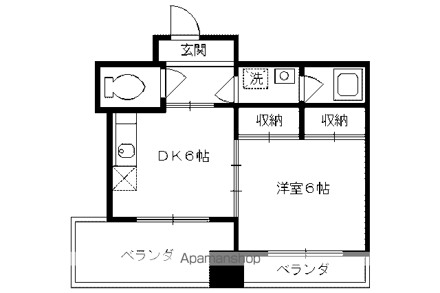 下京区観喜寺町マンションの間取り写真