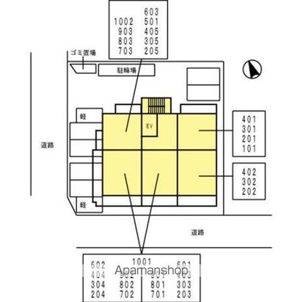 ＨＯＵＳＥ　ＴＡＧＡＷＡ[1R/32.5m2]の配置図