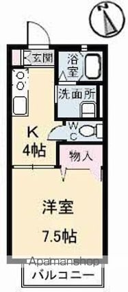 ディアスセフィラ[1K/28.21m2]の間取図