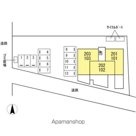 パストラル 202 ｜ 福岡県古賀市中央２丁目9-6（賃貸アパート2LDK・2階・52.53㎡） その4