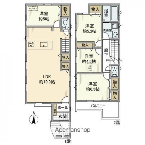 宿河原戸建の間取り