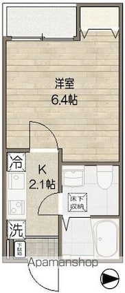 エクセラン柴又[1K/20.03m2]の間取図