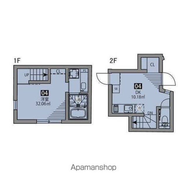 グランエッグス本郷[1DK/32.06m2]の間取図