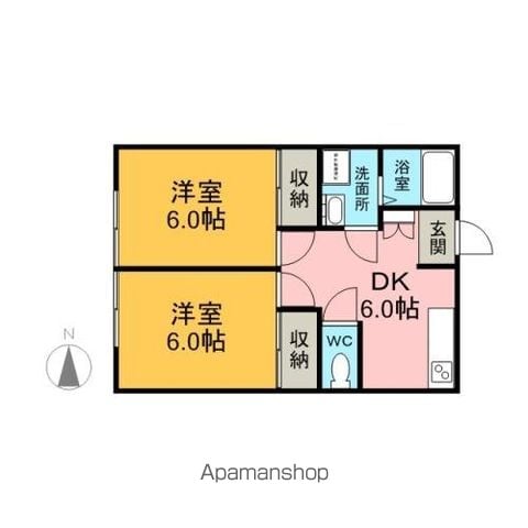 角幸コーポの間取り写真