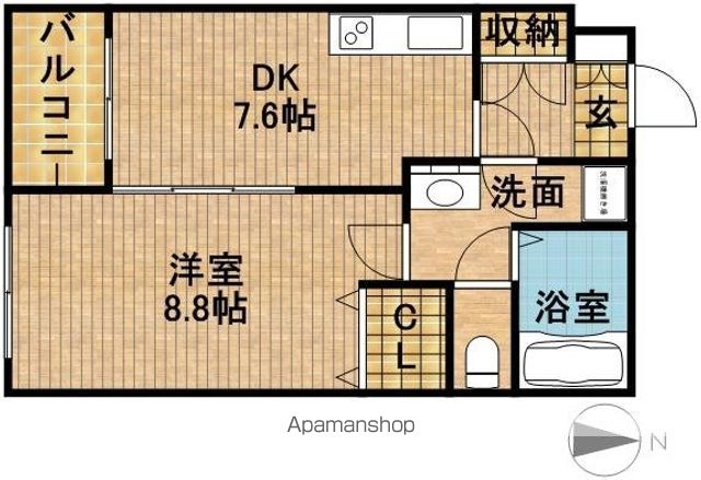 LAUREL COURT 田町の間取り写真