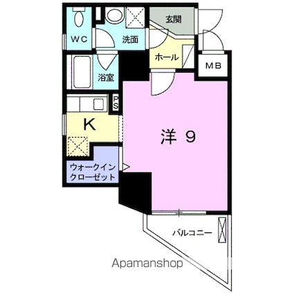 グランデ　ミナミⅡ[1K/29.43m2]の間取図