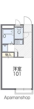 レオパレスマキシム[1K/20.28m2]の間取図