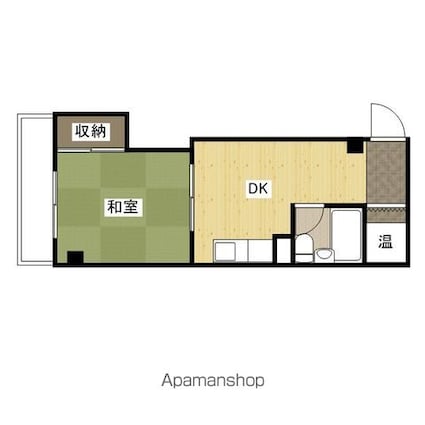 岡ビル[1DK/25m2]の間取図