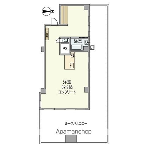 マンション市ケ谷の間取り写真