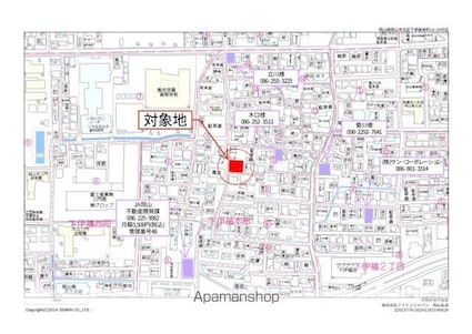 岡山県岡山市北区下伊福本町[1LDK/30.7m2]の周辺