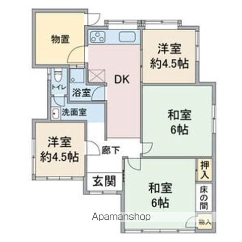 名鉄瀬戸線 尾張瀬戸駅 徒歩51分 1階建 築67年の間取り写真