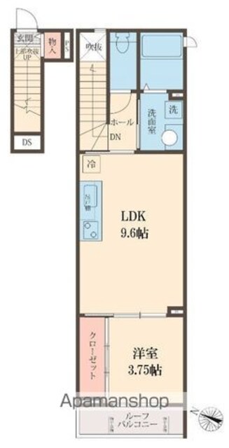 ＭーＶａｌｌｅｙ[1LDK/36.64m2]の間取図