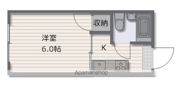 岡住マンションの間取り写真