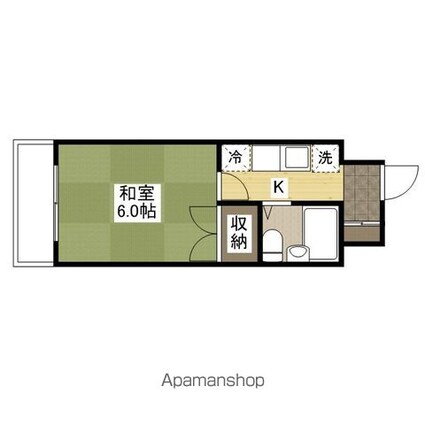 ピアーチェ住吉[1K/19.79m2]の間取図
