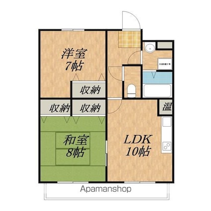 レジデンス市田[2LDK/58.32m2]の間取図