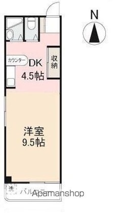 小川マンション[1DK/30.43m2]の間取図