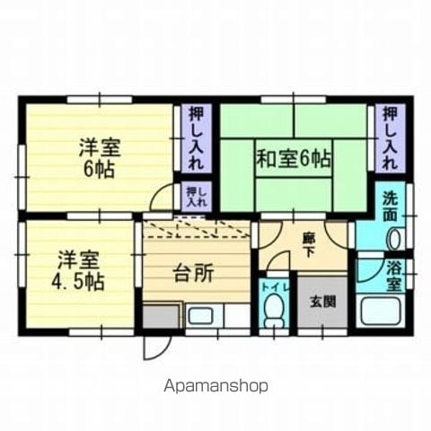 伊予鉄道郡中線 土居田駅 徒歩11分 1階建 築48年の間取り写真