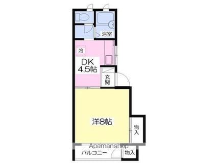 パークレーンホームズＦ[1DK/29.62m2]の間取図