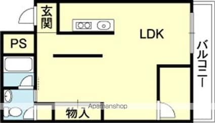 和歌山県和歌山市十番丁[1R/52.28m2]の間取図