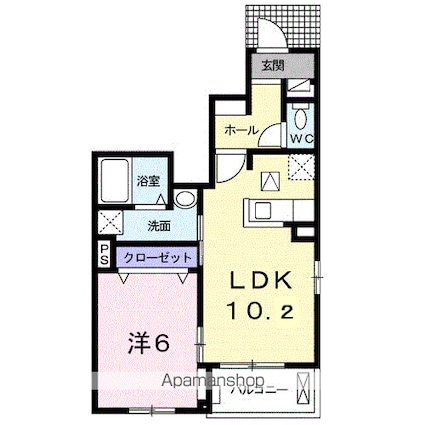 メゾンソフィア[1LDK/41.24m2]の間取図