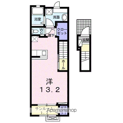 エテルナ　Ａ[1R/40.94m2]の間取図