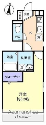 ｊｙｕｔｏ勝田台ⅣＢ棟[1K/29.02m2]の間取図