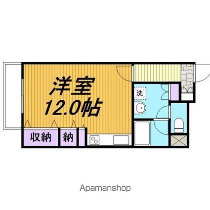 ＫＡＭＥＩ．ＢＬＤ[1R/35.8m2]の間取図