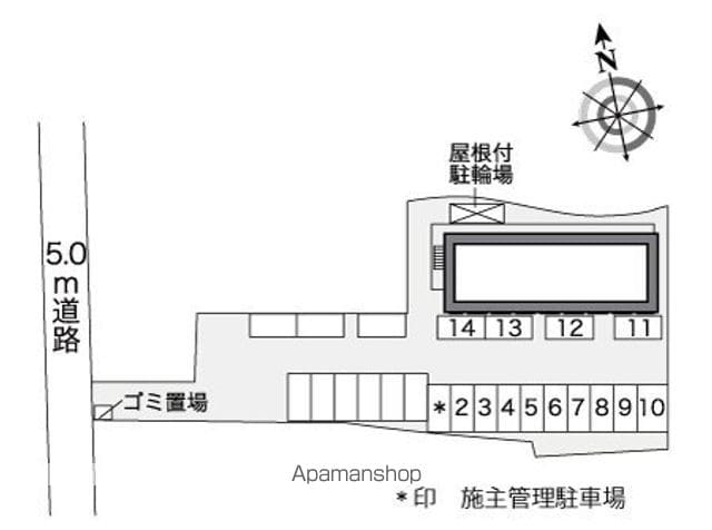 レオパレスシャロームフルヤ 206 ｜ 山梨県甲府市国玉町字大橋1279-3（賃貸アパート1K・2階・23.18㎡） その14