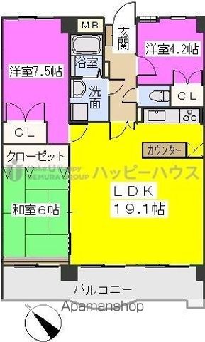 【シャトレ博多南の間取り】