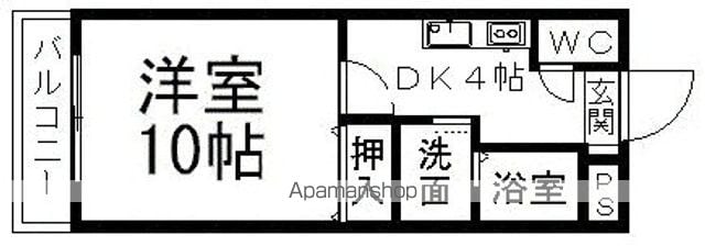 フラワーハイツ久米の間取り写真