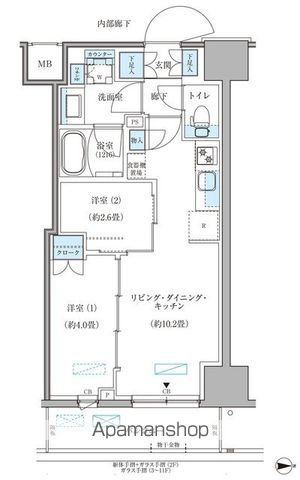 パークアクシス住吉ガーデンスクエアの間取り写真