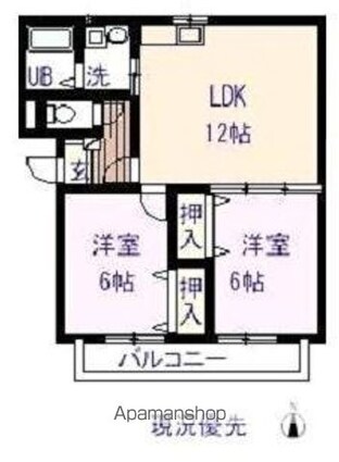 Ｋ’ｓマンション[2LDK/52.69m2]の間取図