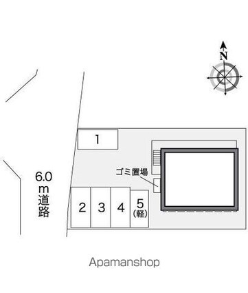 レオパレスゆめの実[1K/23.18m2]の配置図