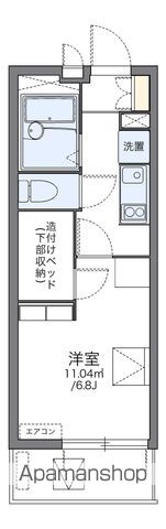 【レオパレスモンサンミッシェルの間取り】