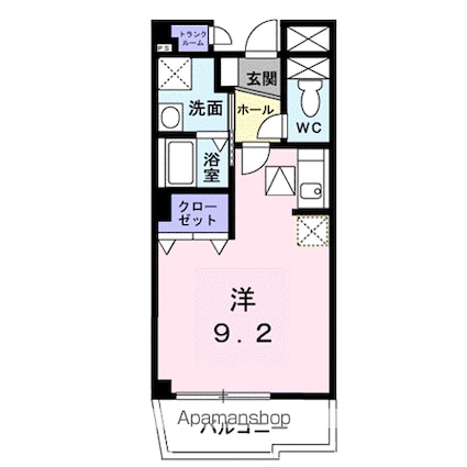 アビターレ草津[1R/25.63m2]の間取図