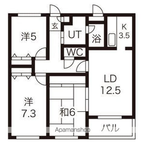 クラーク宮の森の間取り写真