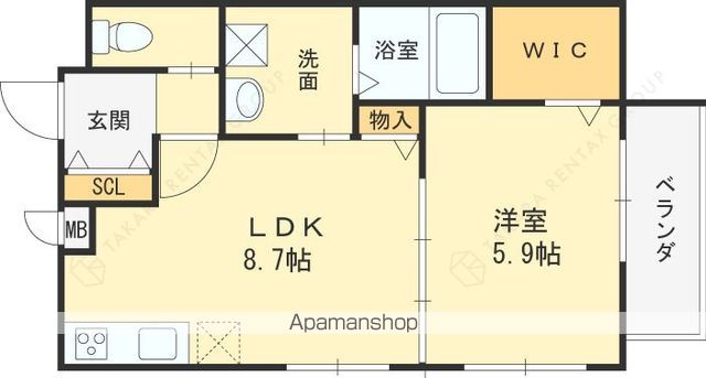 レユシール柳田の間取り写真