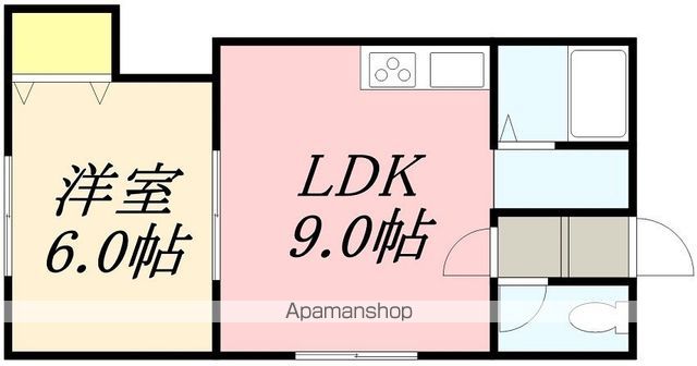 ハチサンマンション柏木 103 ｜ 北海道函館市柏木町38-11（賃貸アパート1LDK・2階・34.90㎡） その2