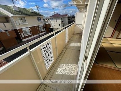 グリーンハイツＢ[3DK/53.73m2]のバルコニー