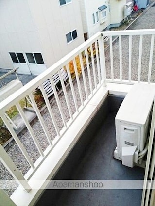 ハピアＡ棟[2K/48.62m2]のバルコニー