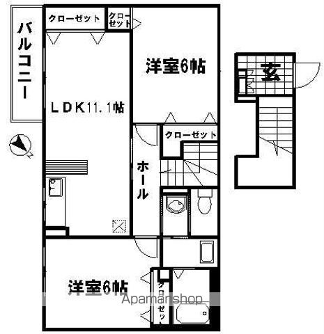 ソレイユ2番館の間取り写真