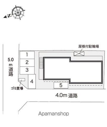 レオパレスキャピタルⅠ[1K/19.87m2]の配置図