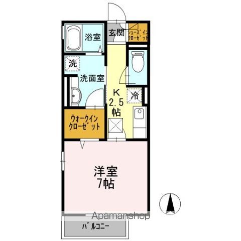 WITH湘南 Aの間取り写真