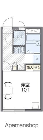 レオパレスWILL 竹原の間取り写真