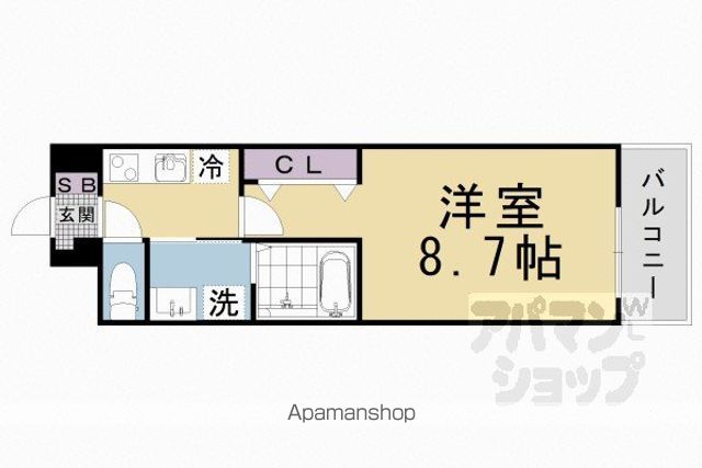 クレール蒼天の間取り写真