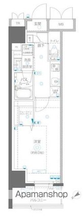 アルファレジデンシア南千住[1K/30.19m2]の間取図