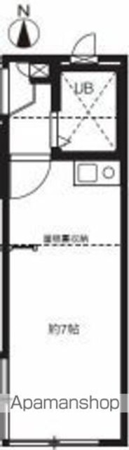レオパレス松陰神社[1R/15.35m2]の間取図
