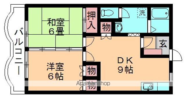 モリタハイツの間取り写真
