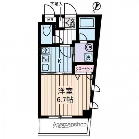 クオーレ西新宿の間取り写真